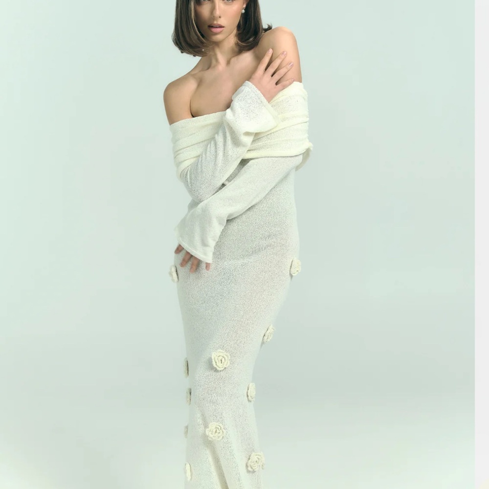 Meshki Off-White Maxi Dress